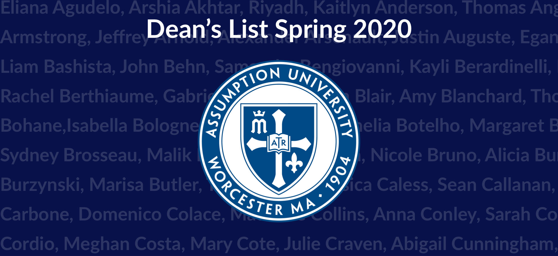 Amid Unprecedented and Challenging Circumstances, Assumption Students Earn Placement on Dean’s List