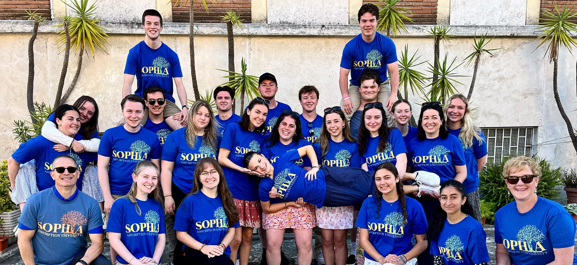 Each academic year, a group of 24 determined, dedicated Assumption sophomores take part in the SOPHIA Program: the Sophomore Initiative at Assumption.