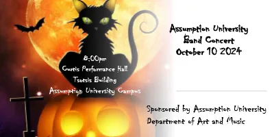 2024 Halloween band concert flyer