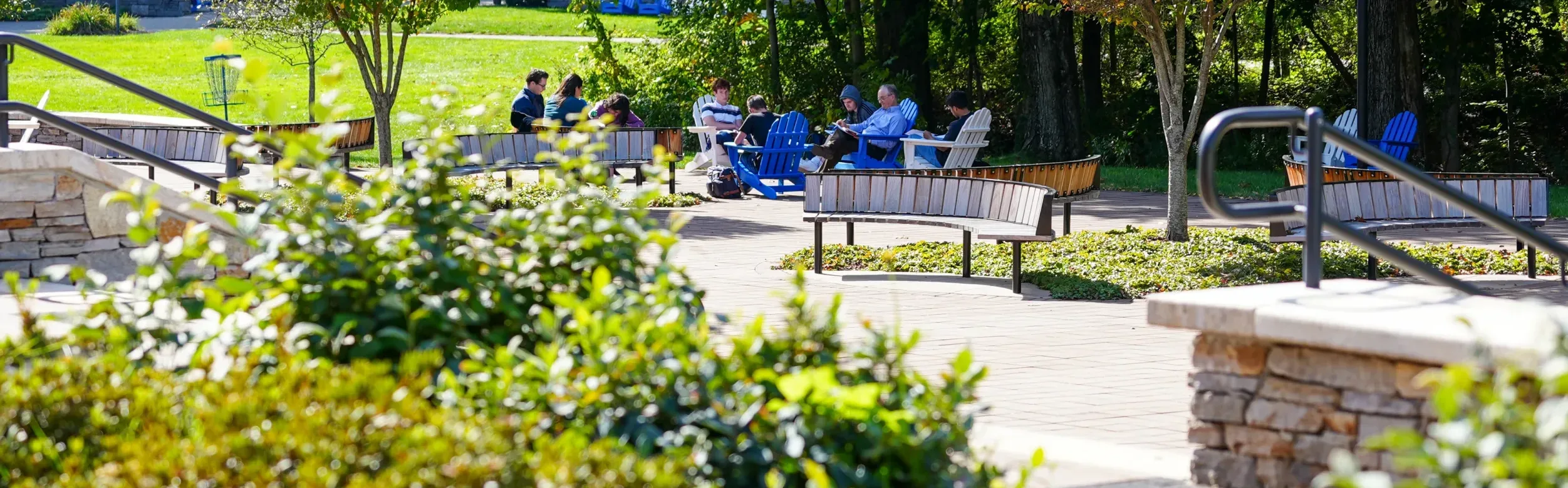 students outside